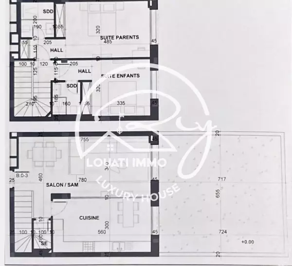 A Vendre un duplex S+2 NOUVELLE SOUKRA