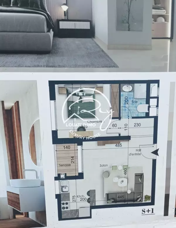 A Vendre un appartement S1 à Ain Zaghouan